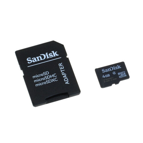 Speicherkarte SanDisk microSD 4GB f. Nokia N85 - Bild 1 von 3