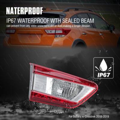 Left Inner For 2018-2019 Subaru Crosstrek Tail Light Assembly Lamp