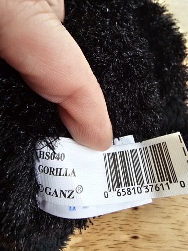 Ganz Webkinz HM040 Schwarzer Gorilla 8 Zoll Plüschtier ohne Code - Bild 6 von 6