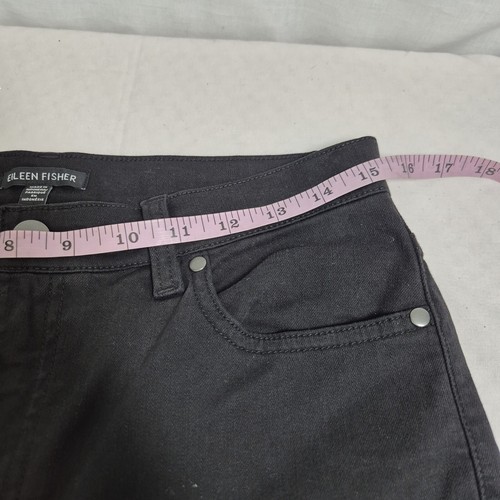 Eileen Fisher Damen High Waist Slim Fit Jeans Schwarz Größe XS Stretch Neu mit Etikett 7 - Bild 3 von 11