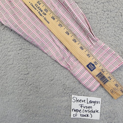 Sean John Shirt Men’s Large Pink Long Sleeve Button Up Vintage Fine Tailoring - Picture 10 of 12