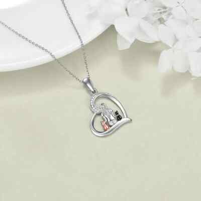 Fashion Cat Pendant Necklace – Cute Little Girl Caty – Stainless Steel – Adjustable