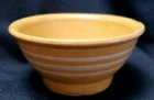 EARLY AMERICAN 1800s TINY McCOY WHITE BAND 5 INCH BOWL YELLOW WARE
