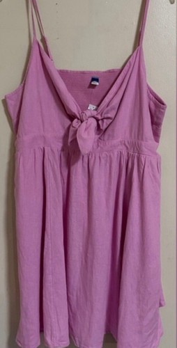 Old Navy Dress Fit & Flare Mini Cami Tie Front Smocked Women’s Size 2X - Picture 2 of 5