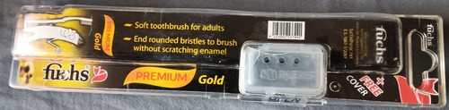 Fuchs 18k Gold-Plated Erwachsene WEICHE Borsten Zahnbürste PREMIUM - Bild 2 von 2