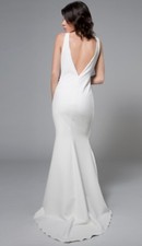 Boutique vivva ivory backless gown