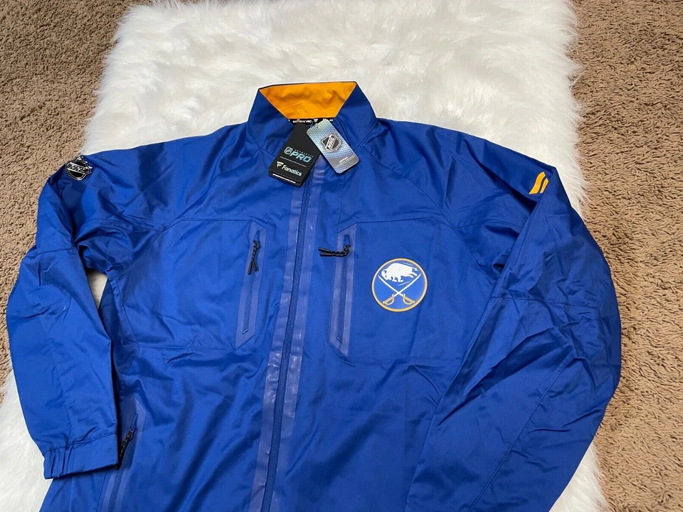 Buffalo Sabres Fanatics Men's Size Medium Full Zip Blue Jacket - Image 3 of 4
