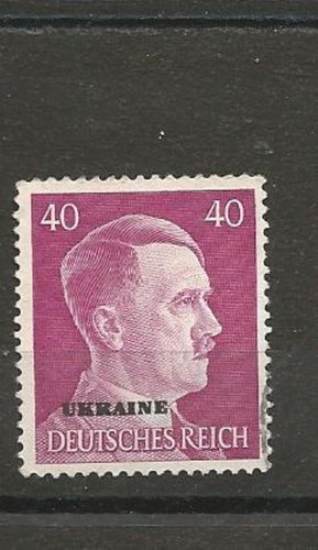 Deutsches Reich Adolf Hitler mit Aufdruck Ukraine