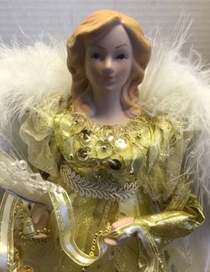 gold changing table topper