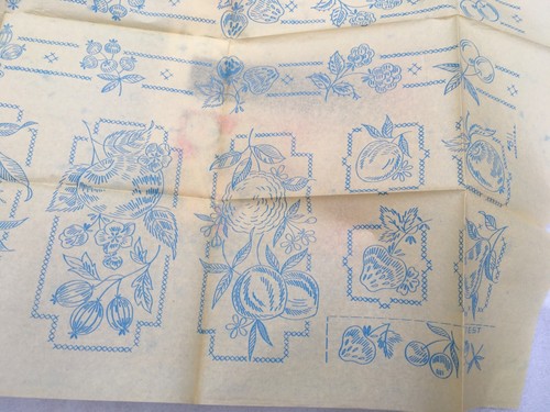 Lotto vintage di 5 modelli VOGART TRANSFER NOS ferro su MOTIVI FRUTTA #611 - Foto 5 di 6