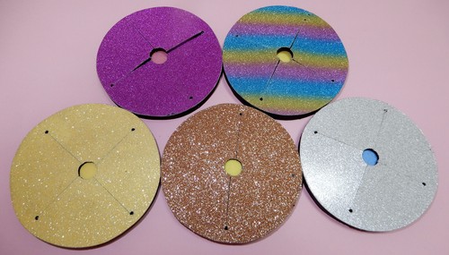 Wine glass new Purple sparkle limited edition coaster -2 pack with soaker pads - Foto 3 di 3