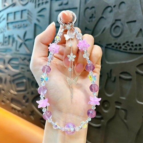 Tassel Bow Wrist Strap Universal Bag Charm New Keychain Women - Photo 7 sur 10