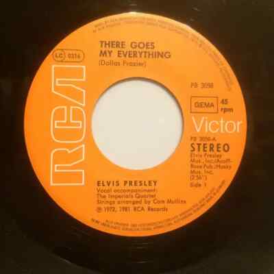 Elvis Presley There Goes My Everything / Youll Never Walk Alone RCA