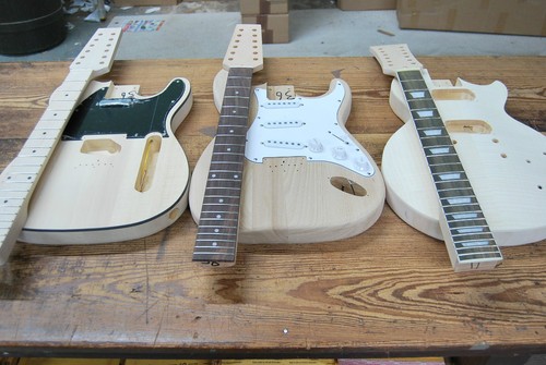 PICK EITHER FINISHED ELECTRIC GUITARS OR DIY KITS-12 STRING TELE OR STRAT STYLE