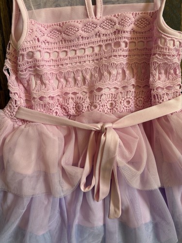 Nannette Toddler Girl's Pink Layered Tulle Dress (3T) ~ GUC - Picture 4 of 13