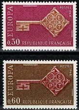 FRANCE 1968  CEPT EUROPA  YT n° 1556 et 1557 Neufs ★★ luxe / MNH (A)