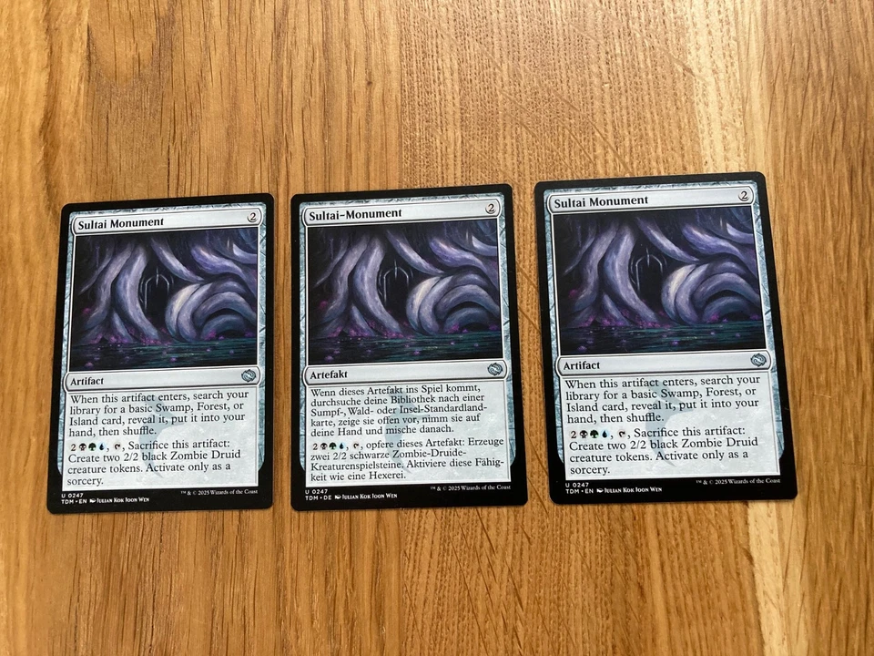 3 x Sultai-Monument, englisch (Near Mint, Uncommon, Tarkir Dragonstrom) - Bild 2 von 3