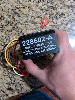 228602 A Voltage Regulator (AVR), Replaces 228602, 239311, F 228605 Kohler 50/60