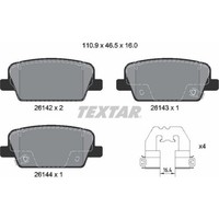 Textar 2614201 Bremsbelagsatz FüR Hyundai Santa FE TM TMA