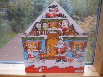 Advent Kalender, Adventskalender zum Befüllen, weihnachtliches Motiv, bunt, 42cm
