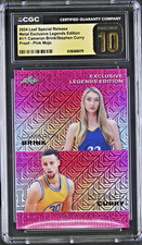 Stephen Curry Cameron Brink Leaf Metal Legends Edition 1/1 Pink Mojo Pristine 10