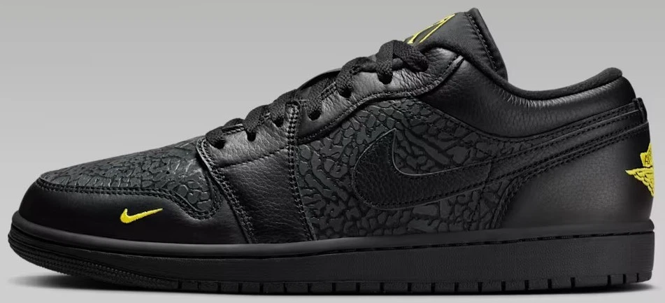 Jordan 1 SE Low Black Anthracite Tour Yellow