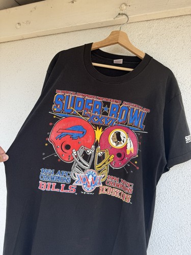 Men’s Vintage Buffalo Bills Redskins Super Bowl XXVI 1991 T Shirt XL Made In Usa - Picture 4 of 9