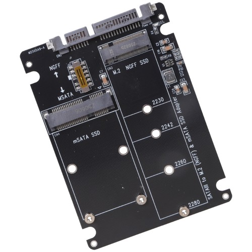 Efficient M.2 NGFF/MSATA To SATA3 Disk Converter, Double SSD Slots With No Chip - Afbeelding 7 van 15