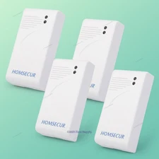 4pcs Wireless Vibration Detector Glass Break Sensor For 433 MHz Alarm System