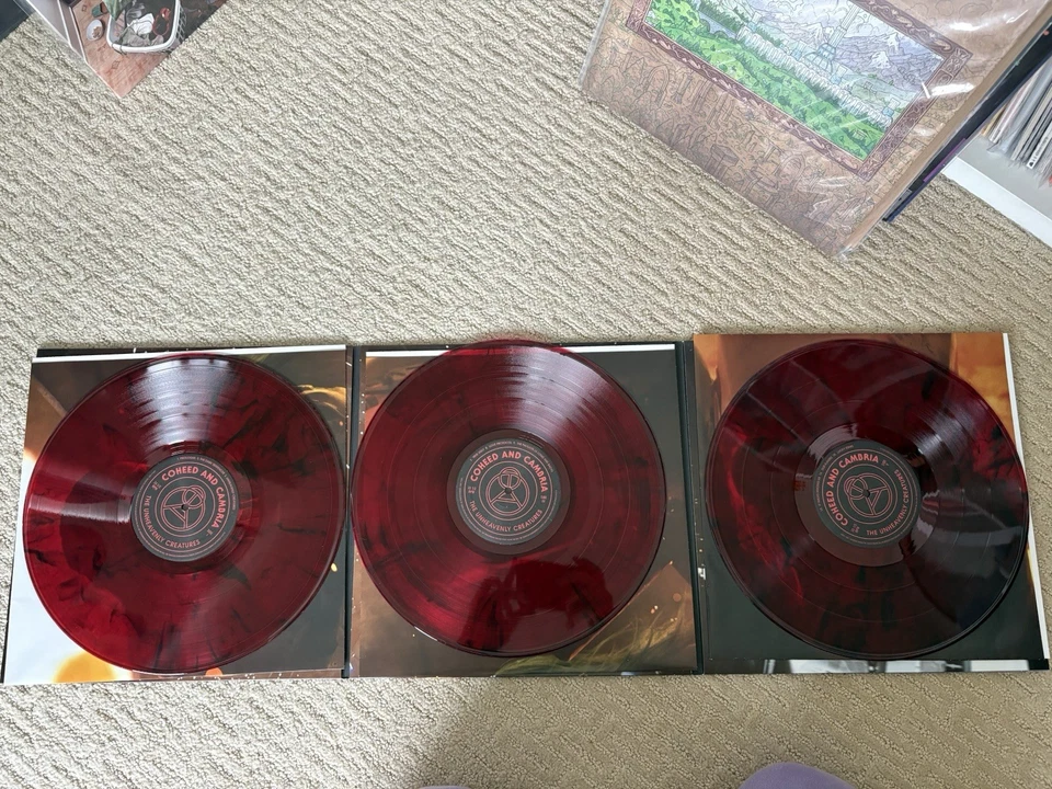 Coheed And Cambria: Vaxis 1 - The Unheavenly Creatures Red Marble 3X Vinyl LP.  - Image 2 of 4