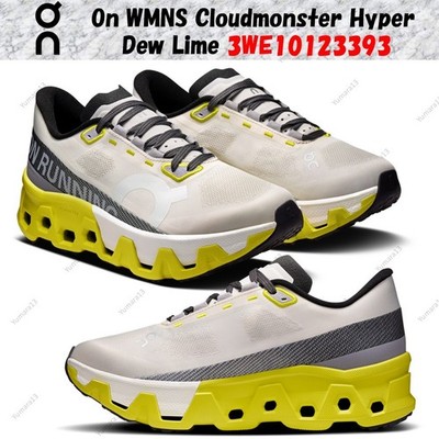 On WMNS Cloudmonster Hyper Dew Lime 3WE10123393 Women's Size