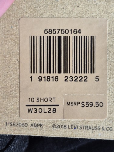 NWT Levi's Women's 10 Short Classic Mid Rise Skinny Black Stretch Jeans Denim - Picture 14 of 14