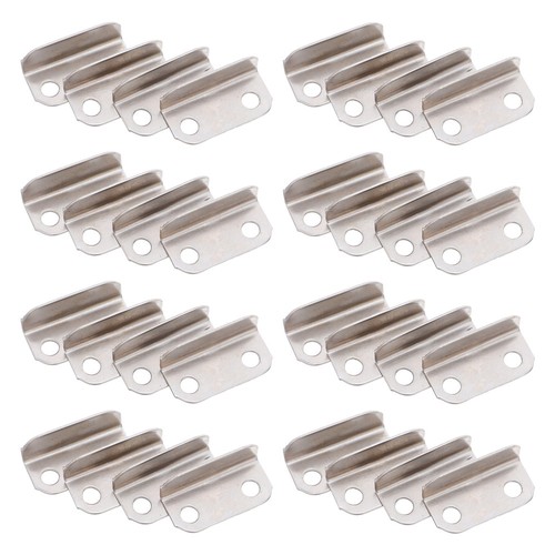 100 Pcs Furniture Lock Piece Cupboard Plate for Office Angled Strike Cabinet - Picture 9 of 12