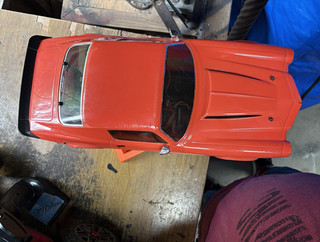 Vaterra Camaro SS 1:10 RC Car Body Shell Red/Black Stripes w/ Rear Spoiler