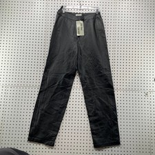 NEW Chadwicks Leather Pants Womens 12L Black Straight Fit 28x33 Rocker VINTAGE
