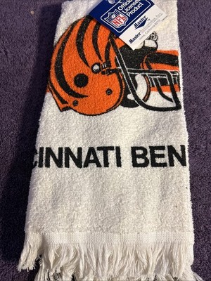 Vintage 1986 Master Industries 12x18 Bengals Towel Made In USA  NOS NFL