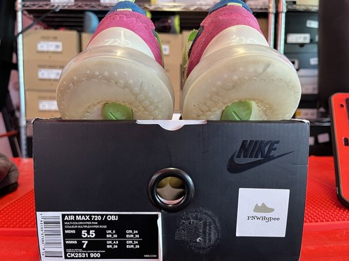 NIKE AIR MAX 720 OBJ MULTI COLOR SIZE 5.5 YOUTH🔥🔥RARE🔥🔥 - Imagen 12 de 12