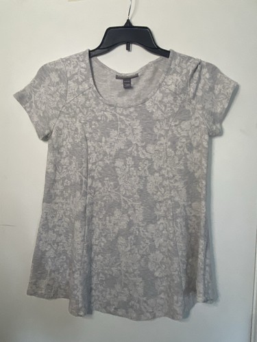 A Pea in the Pod Maternity Floral T-Shirt Short Sleeve Casual Small - Picture 3 of 5