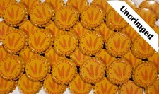 100 Yellow Beer Bottle Caps Allgrass Brewing Crown Caps