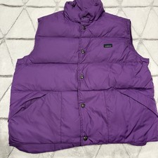 Vtg LL Bean Down Puffer Vest Kids Large 14/16 Insulated Goose Down Outdoor