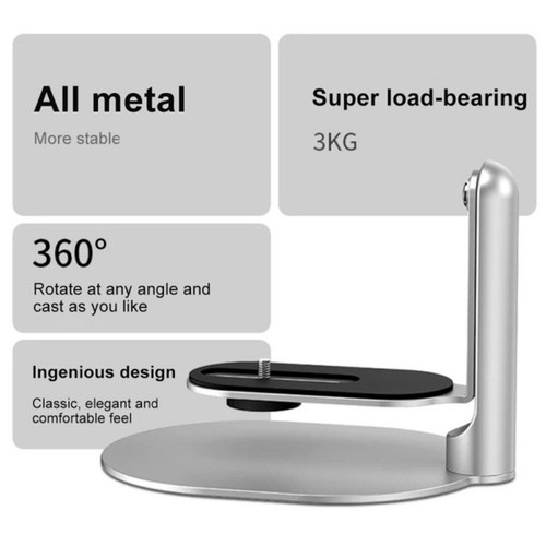 Adjustable Desktop Projector Mount Rotating Stand 1/4Inch Screw Compatibility - Picture 3 of 7