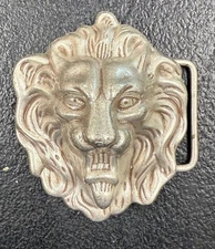 🦁Lion Belt Buckle – Ornate Metallic Design | Regal, Rugged & Ready for Roar