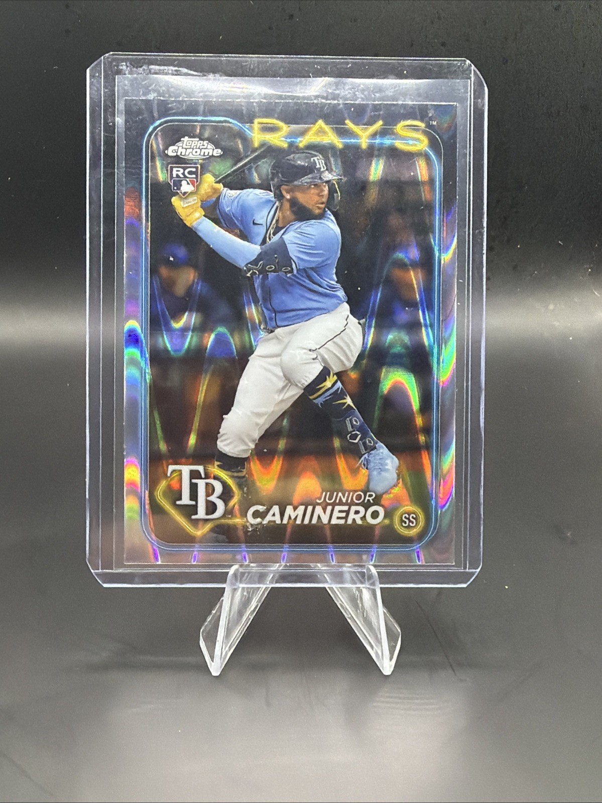 2024 Topps Chrome - Junior Caminero #213 RayWave Refractor (RC)