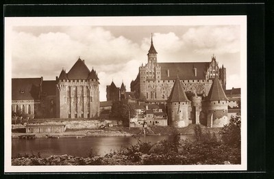 AK Marienburg, Haupthaus dews Deutschen Ritterordens, Hoch- und Mittelschloß, W 
