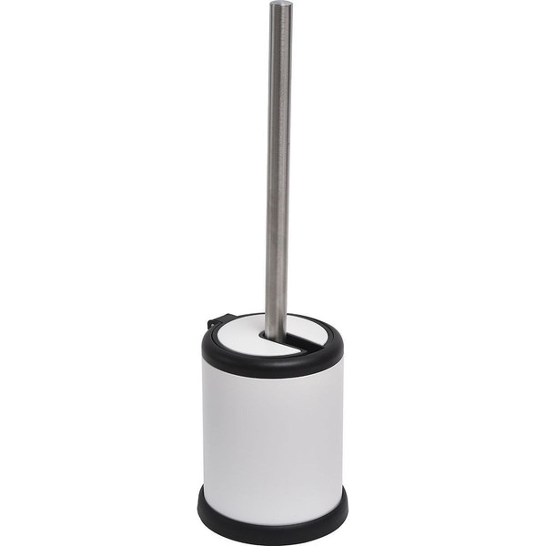 ToilettenbüRste Wc-BüRste ToilettenbüRstengarnitur KlobüRste 39Cm Weiß Metall-image