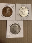 Kennedy Half Dollar 2006 S clad , 1965 P, 1967 P 40% Silver - 50C US Coin lot