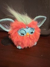 2023 Hasbro Coral Furby Plush Orange Interactive Toy Works