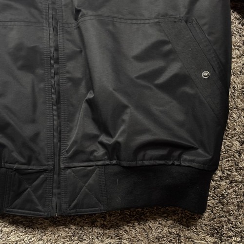 SNAP ON Tools Men’s Black Hooded Quilted Winter Jacket Coat Size XL USA Utility - Picture 5 of 20