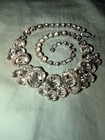 Vintage Eisenberg Stunning Vintage Layered Silver Tone & Rhinestone Necklace — photo 2