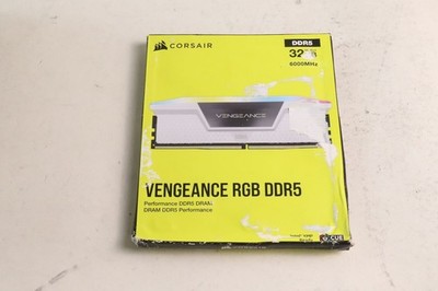 CORSAIR VENGEANCE RGB 32GB DDR5 MEMORY | 6000MHZ | CMH32GX5M2E6000C36W